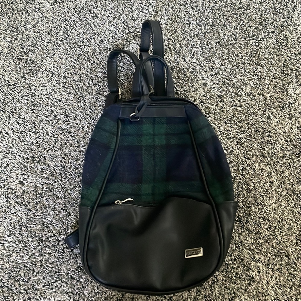 Mucros Weavers of Ireland: Plaid Backpack Purse